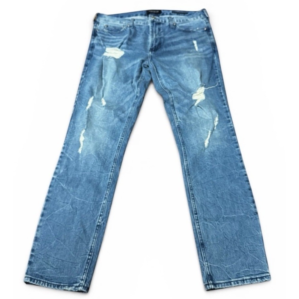 PacSun Los Angeles Skinny Jeans Mens 32x30 Distressed Stretch Denim - Picture 2 of 6